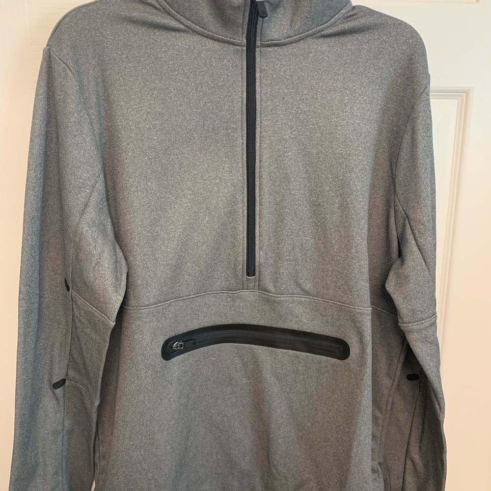 Men’s Tek Gear grey zip up sweatshirt. New. Size medium - Picture 7 of 11